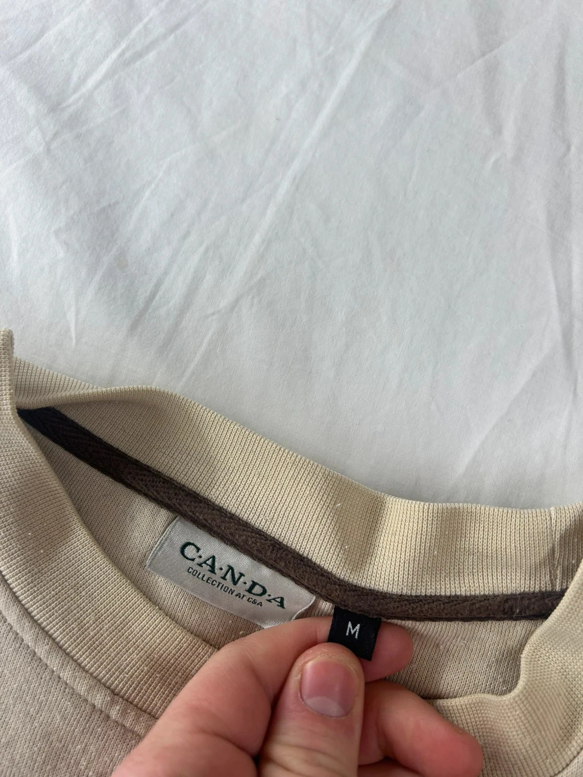 Blusa de gola alta creme Canda – photo 5